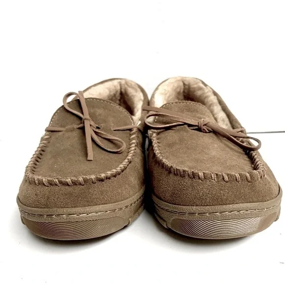 ⭐️NEW‼️ EDDIE BAUER WOODLAND SUEDE MOCCASIN COMFY SLIPON SLIPPER STYLE SHOE NWOT - Picture 5 of 16
